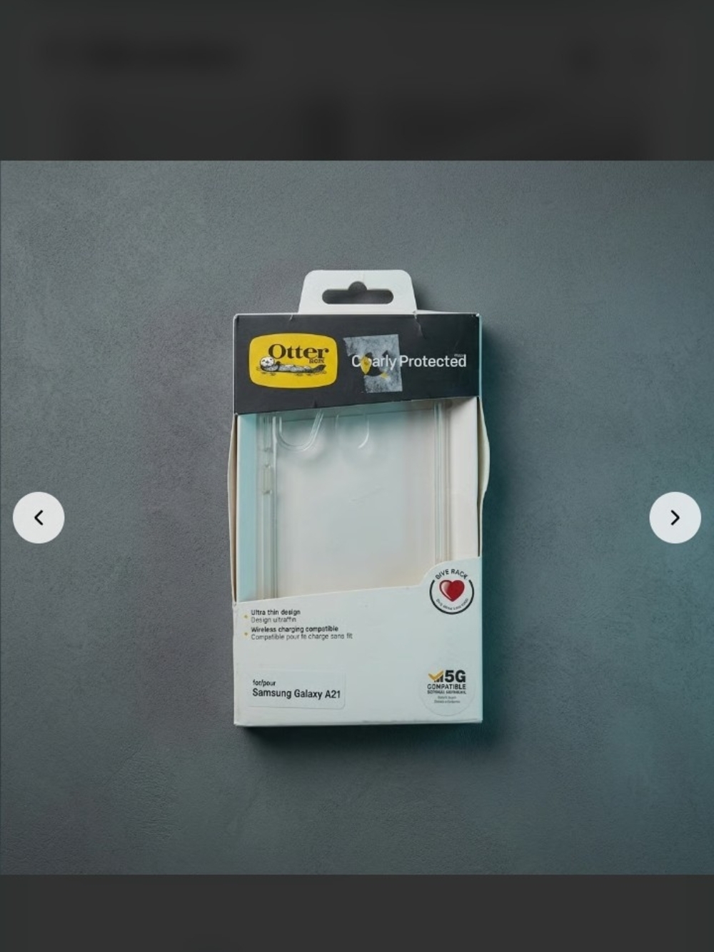 OtterBox Clear/White Slim Protective Case for Samsung Galaxy A21